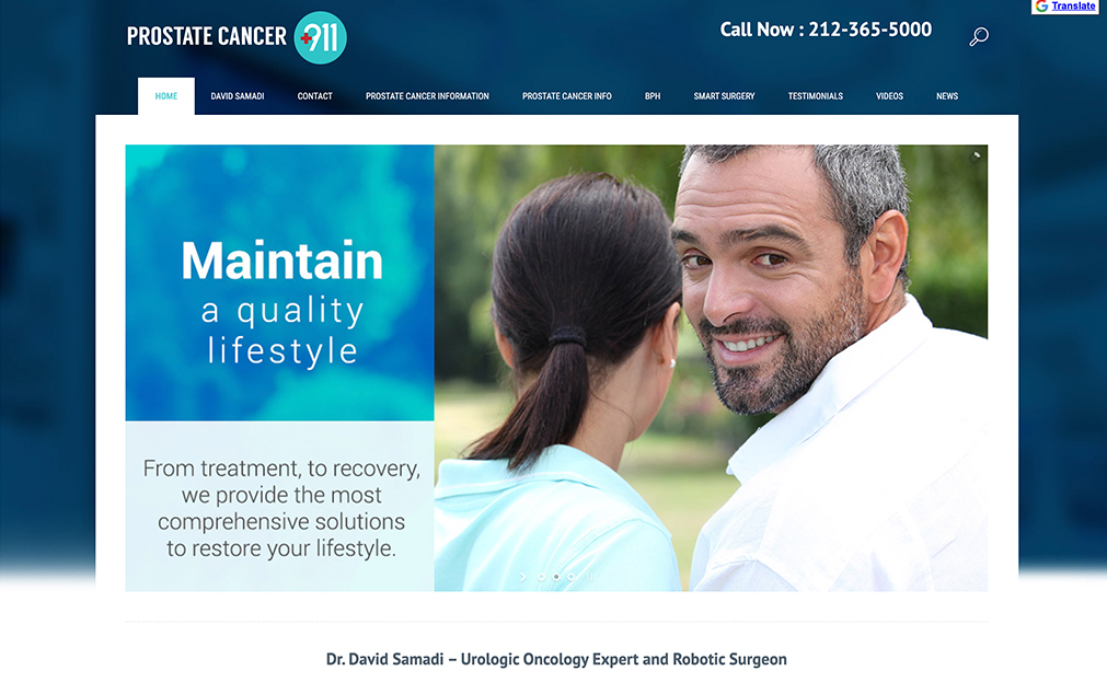 Prostate Cancer 911 Website